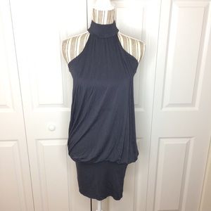 Forever 21 slate grey halter neck mini dress